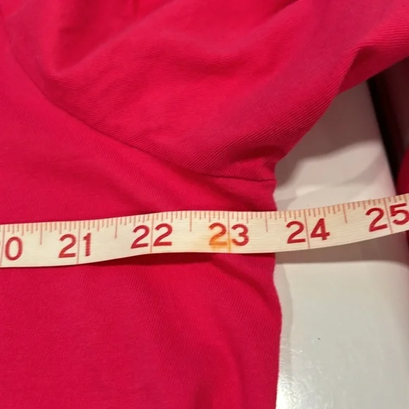 Life is Good Wine A Little Laugh a Lot Cornucopia Long Sleeve Tee Poppy Pink NWT - Picture 7 of 8